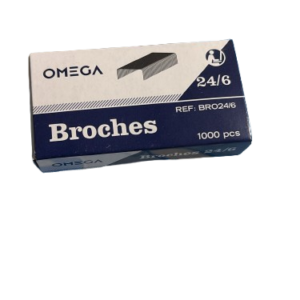 Broches Omega 24/6 1000pcs para engrampadora