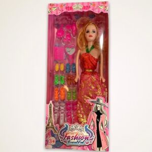 Muñeca Fashion con Zapatos en caja