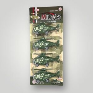 Set de Helicoptero x4 en blister Military