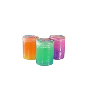 Slime 2 colores con brillantina cristal mud c1010