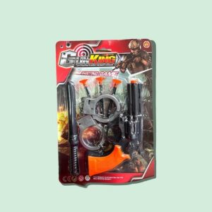 Set De Policia con arma y Esposas GunKing en blister