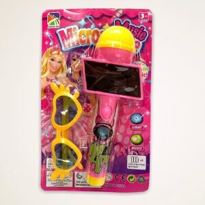 Microfono Con Luces Y Lentes Princesa