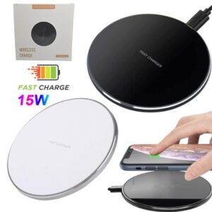 Cargador Inalambrico Qi Carga Rapida 15w