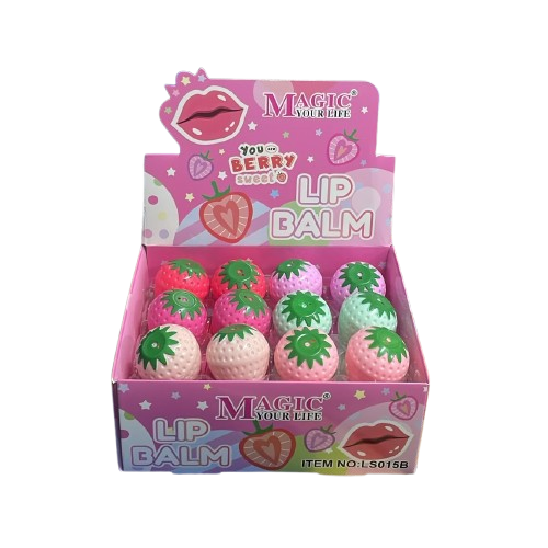 Brillo balsamo frutilla color pastel LIP BALM