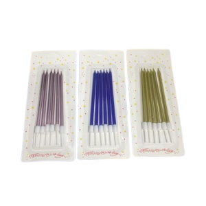 Vela Metalizada Largas X6