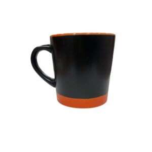 Taza de cerámica lisa dos colores 9.5x9cm