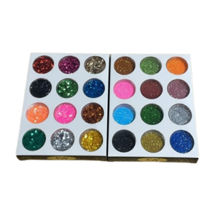 Brillantina X12 para uñas