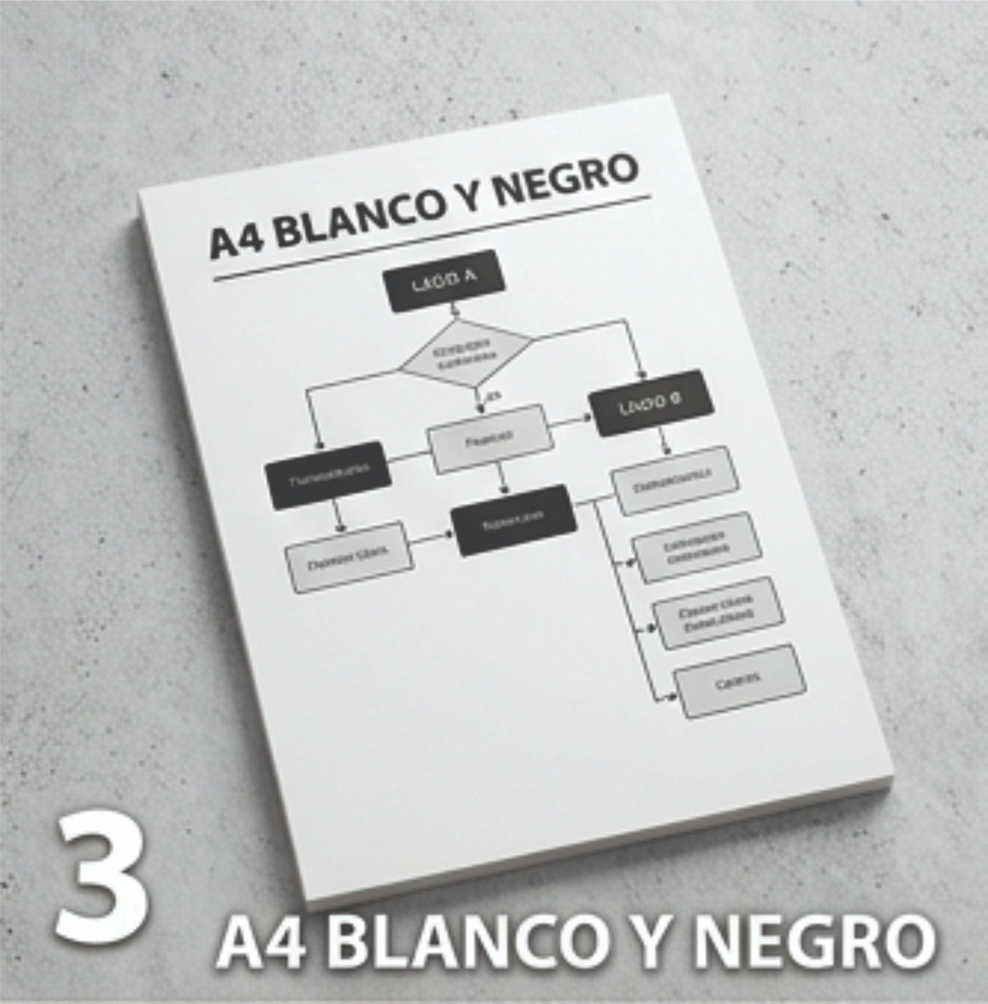 IMPRESIONES BLANCO Y NEGRO HOJA COMUN A4