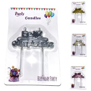 Vela Feliz Cumpleaños Metalizada Party Candies