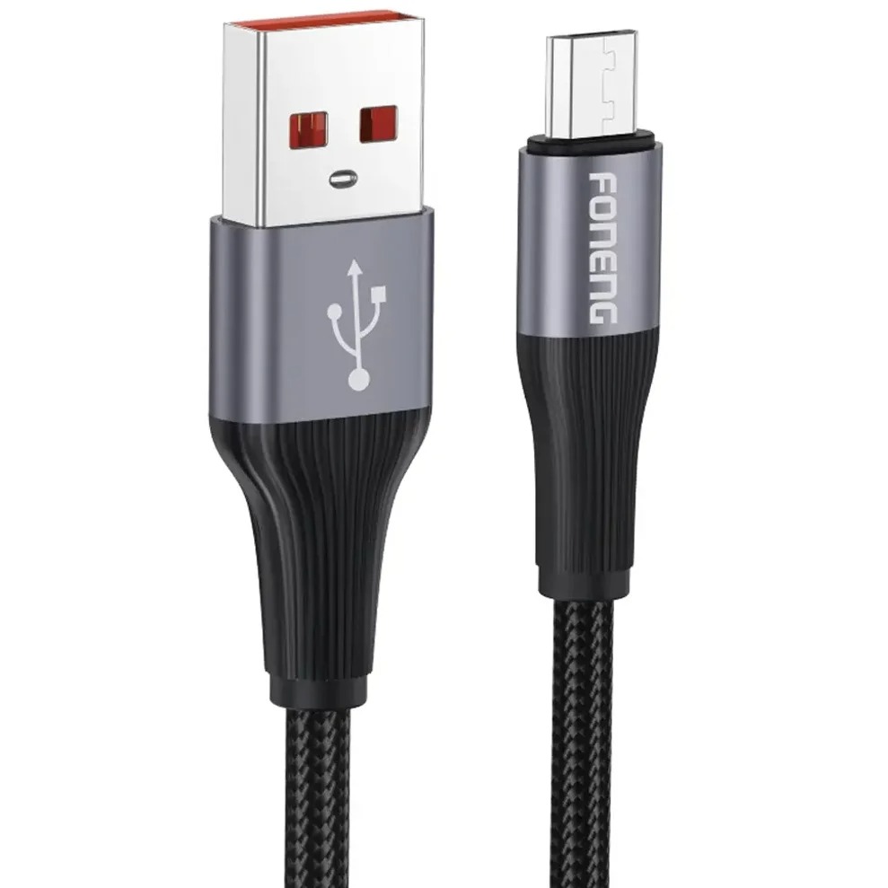 Cable Usb a Micro 2.1A 1MT TRENZADO FONENG X112