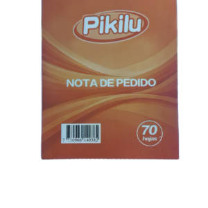 Nota De Pedido 70 Hojas Con Corte Pikilu