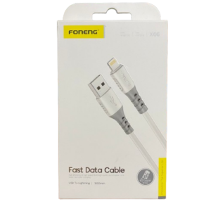 CABLE USB A LIGHTNING X66 3A 1MT PVC FONENG