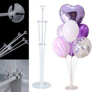 Porta Globos Trasparente Completo Con Base
