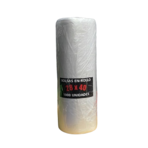 Rollo bolsa 28x40 1000 unidades Canmai
