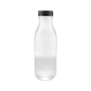 Botella jugo pet tapa ancha negra 500ml