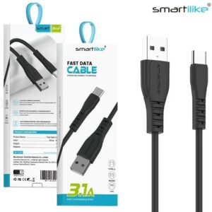 Cable USB A Tipo-C 3.1A 1MT / FAST CHARGE QC3.0 / Smartilike MT-XC05