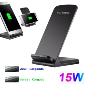 Cargador Qi Fast Charge Carga Inalambrica 15w