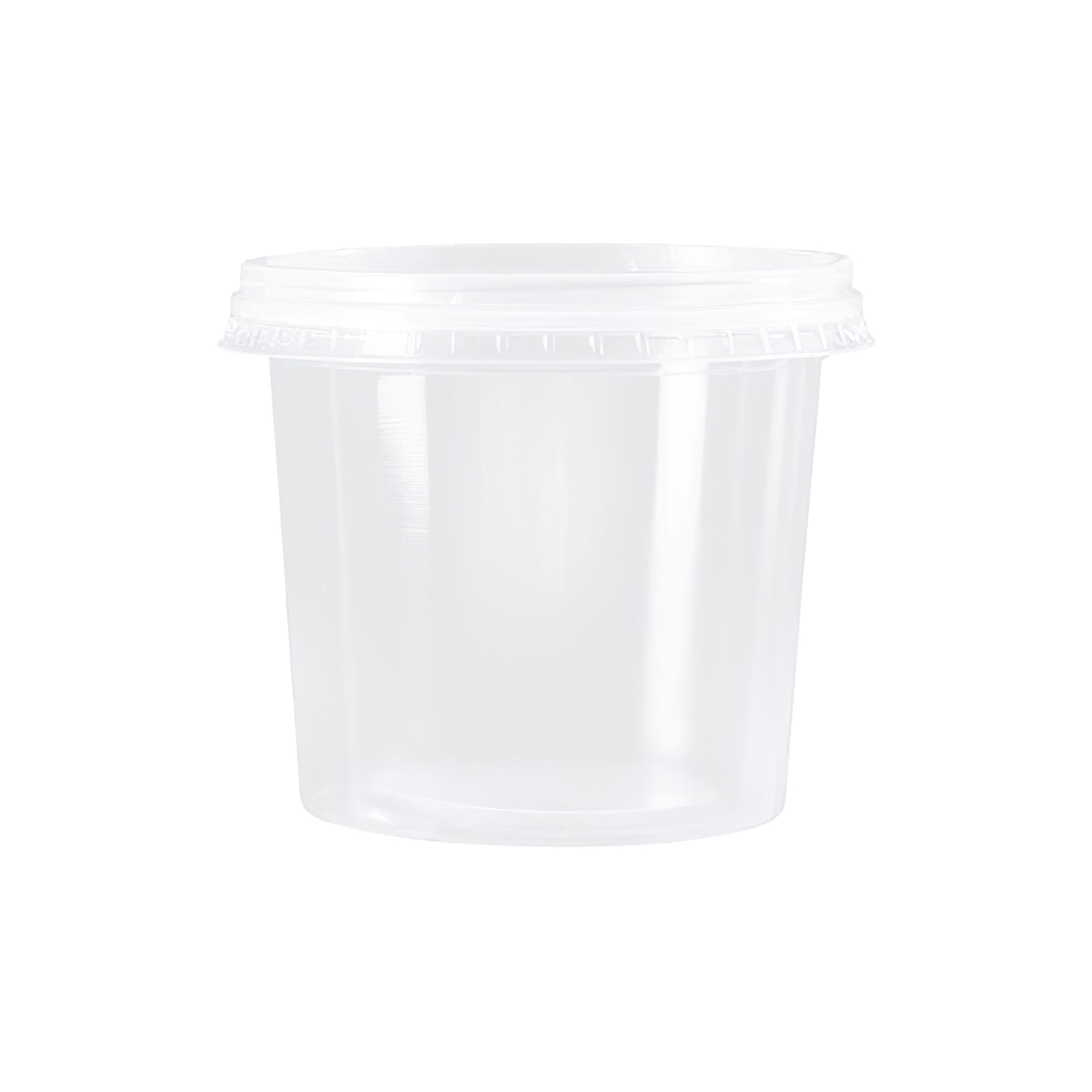 POTE TRANSPARENTE 145ml PP CON TAPA X25 UN Cristalcopo