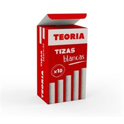 Caja De Tiza Blanca X10 Teoria