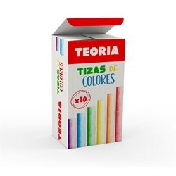 Caja de tiza Colores X10 Teoria